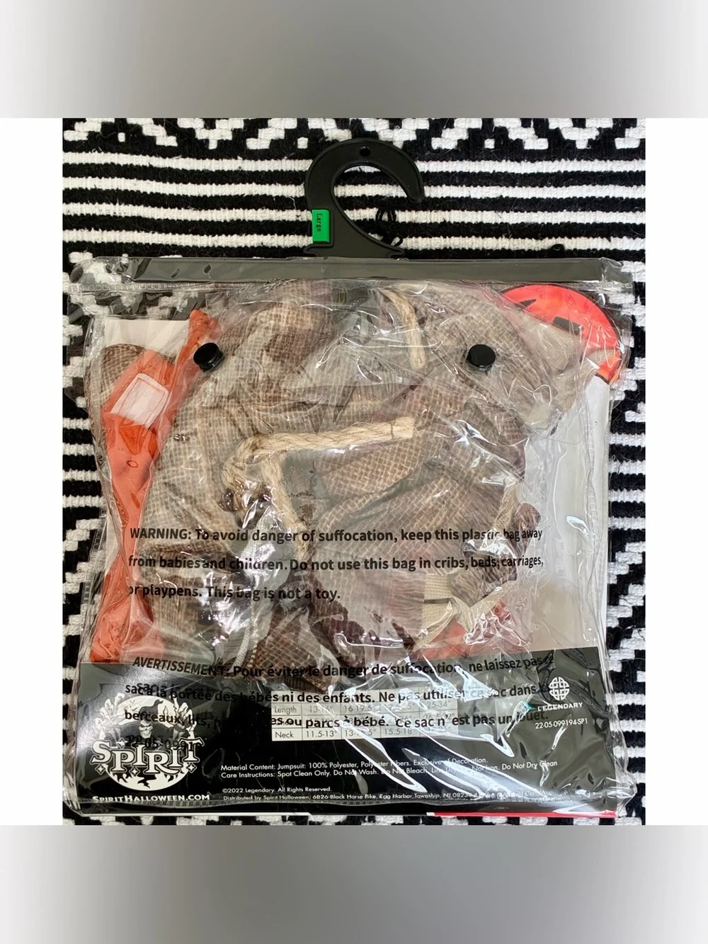 Spirit Halloween Trick ‘r Treat Sam Pet Costume